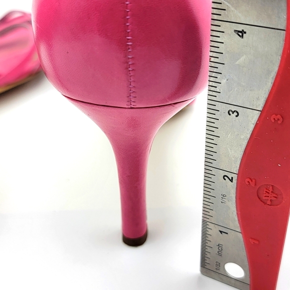 Antonio Melani HOT Pink Leather Heels Size 9M - Picture 6 of 7